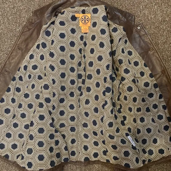 Tory Burch Quilted Riding Leather Jacket