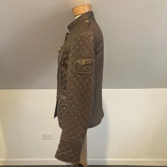 Tory Burch Quilted Riding Leather Jacket