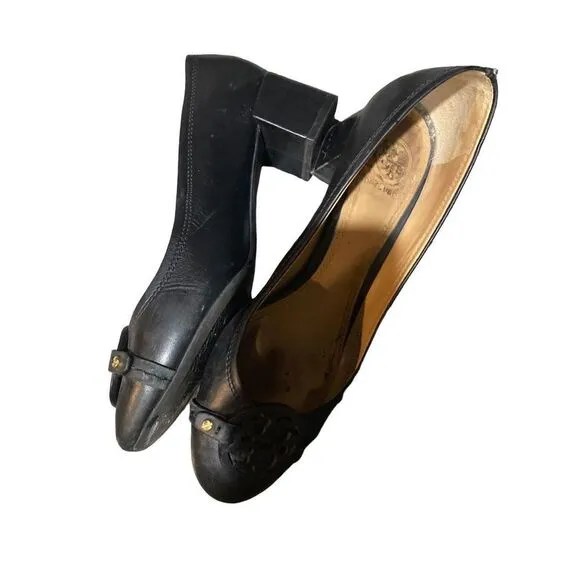 Tory Burch black leather women shoes sz7