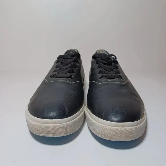 Travis Mathew Mens Sz 12 Druskin Casual Golf Hybrid Shoes Black Leather see pict
