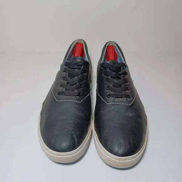 Travis Mathew Mens Sz 12 Druskin Casual Golf Hybrid Shoes Black Leather see pict