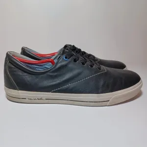 Travis Mathew Mens Sz 12 Druskin Casual Golf Hybrid Shoes Black Leather see pict