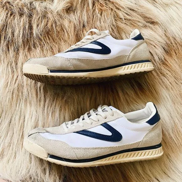 Tretorn Rawlins Casual Lace-Up Sneakers Shoes White/Navy
