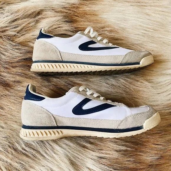 Tretorn Rawlins Casual Lace-Up Sneakers Shoes White/Navy