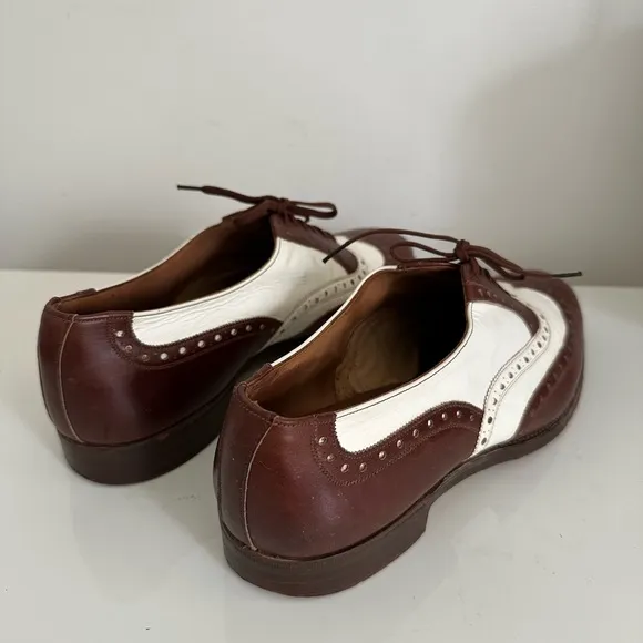 TRICKERS Men Brown White Wingtip Brogues US 9 / EU 42 - 43 / UK 8 Leather Shoes