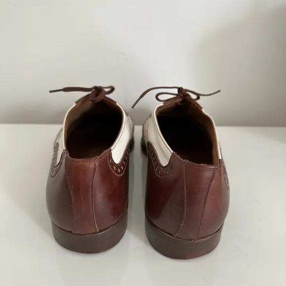 TRICKERS Men Brown White Wingtip Brogues US 9 / EU 42 - 43 / UK 8 Leather Shoes