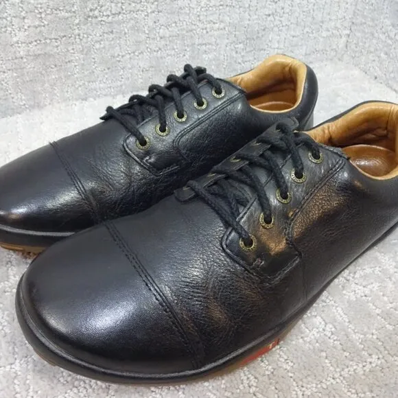 True Linkswear Original Men's Size 11.5 Black Leather Golf Shoes S3-0001-115