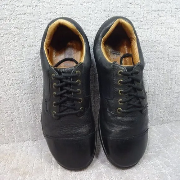 True Linkswear Original Men's Size 11.5 Black Leather Golf Shoes S3-0001-115