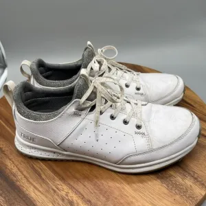 True Linkswear Outsiders Mens Size 10.5 White Leather Spike-less Golf Shoes