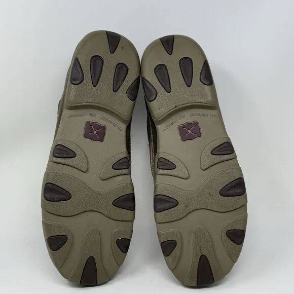 Twisted X Driving Mocs Shoes Mens 11.5 M Brown Leather Casual Slip On Western