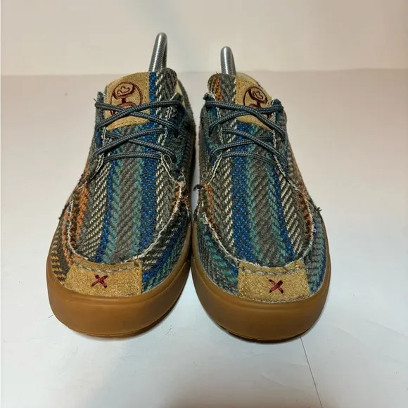 Twisted X Hooey Mens 7.5 M Loper Shoes Aztec Western Print Casual Moc Toe W 9.5