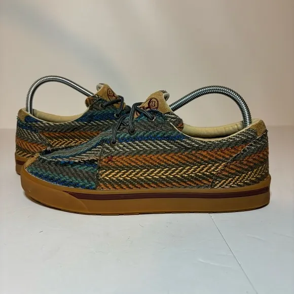 Twisted X Hooey Mens 7.5 M Loper Shoes Aztec Western Print Casual Moc Toe W 9.5