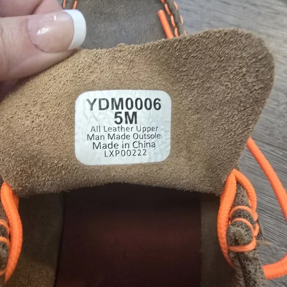 Twisted X Men's Bomber &amp; Neon Orange Chukka Driving Moccasin Size 5M Leather