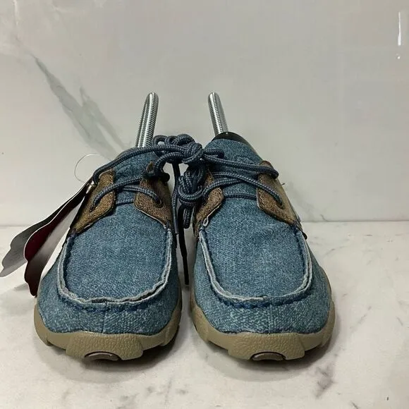 TWISTED X Youth Driving Moc Jeans Bomber Shoes