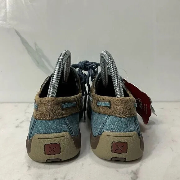 TWISTED X Youth Driving Moc Jeans Bomber Shoes