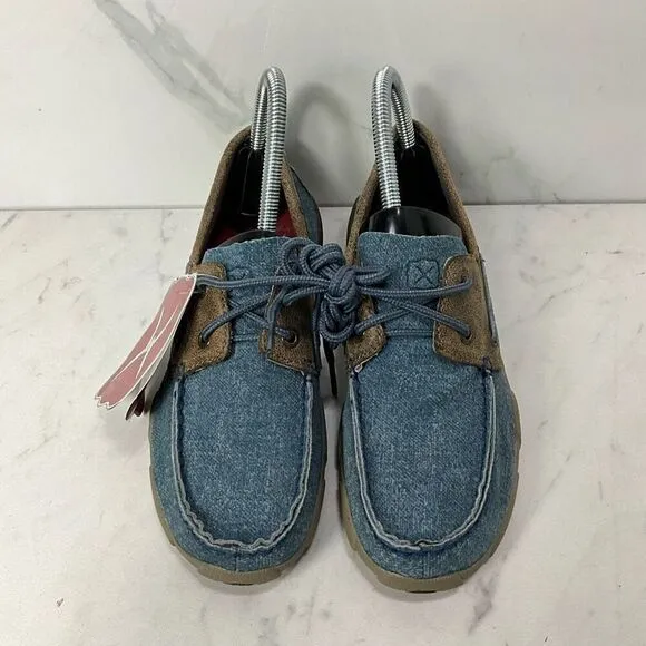 TWISTED X Youth Driving Moc Jeans Bomber Shoes
