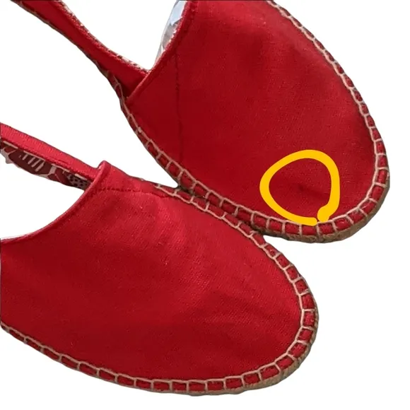 UBUNTU Afridrilles handmade espadrille red canvas fair trade, slip on men's 11W