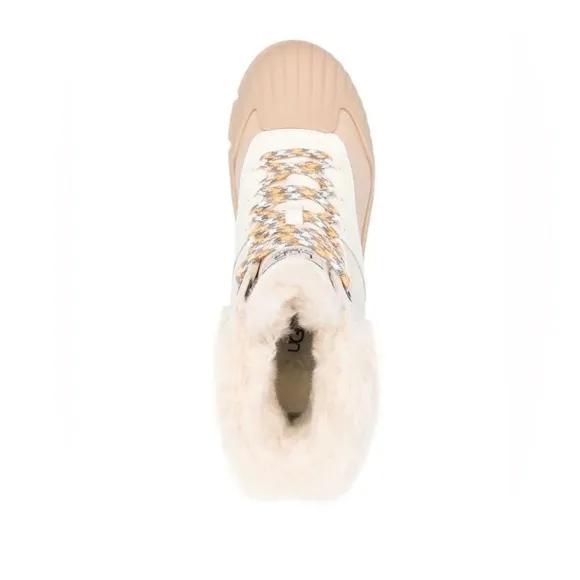 UGG | Adiroam Hiker Ankle Boots Fossil White New