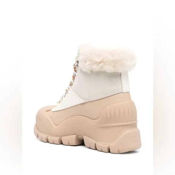 UGG | Adiroam Hiker Ankle Boots Fossil White New