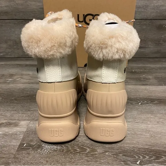 UGG | Adiroam Hiker Ankle Boots Fossil White New