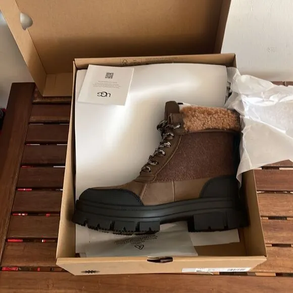 UGG Ashton Addie Boots Dark Earth USA Women Size 6.5/UK 4.5/EU 37.5