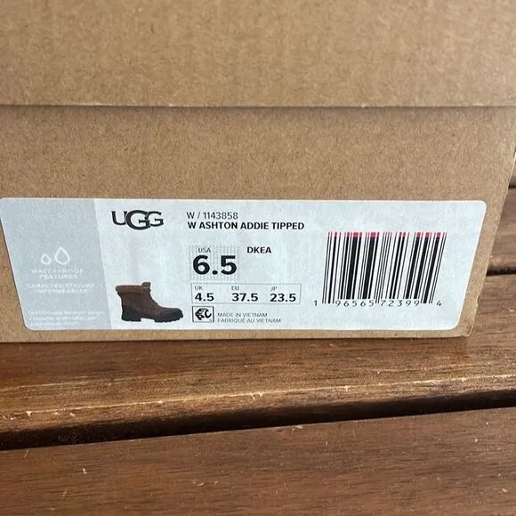 UGG Ashton Addie Boots Dark Earth USA Women Size 6.5/UK 4.5/EU 37.5