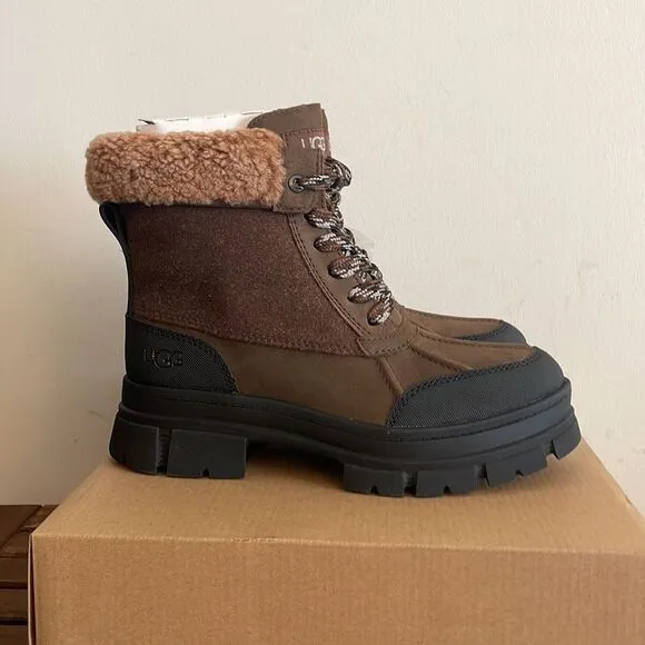 UGG Ashton Addie Boots Dark Earth USA Women Size 6.5/UK 4.5/EU 37.5