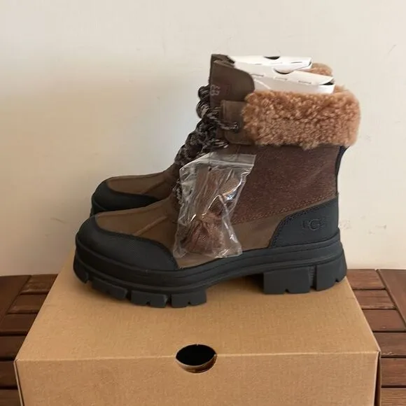 UGG Ashton Addie Boots Dark Earth USA Women Size 6.5/UK 4.5/EU 37.5