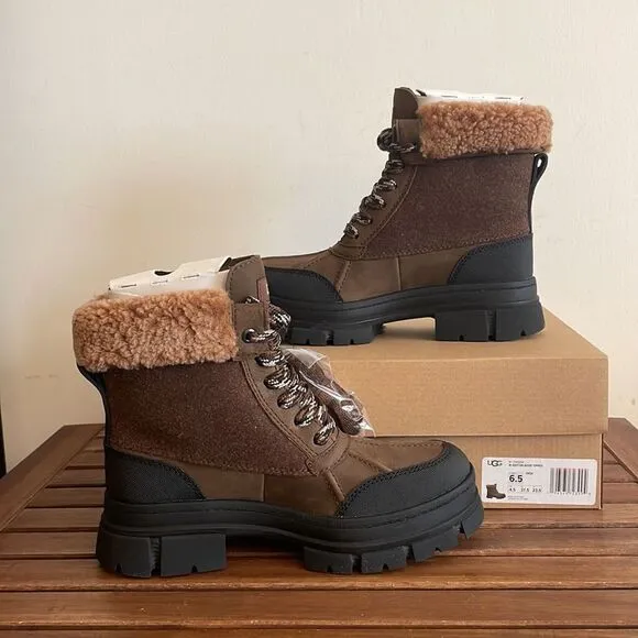 UGG Ashton Addie Boots Dark Earth USA Women Size 6.5/UK 4.5/EU 37.5
