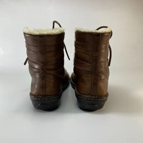 Ugg Australia Leather &amp; Sheepskin Boots Sz 7