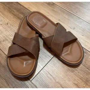 UGG Australia Men's Ithan Nubuck Slide Sandals Sz 10