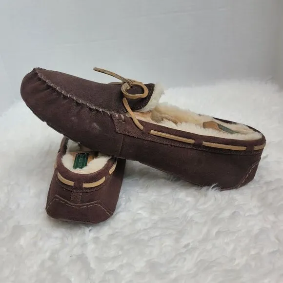 UGG Australia Olsen Men's Slipper Size  12.5  Brown Suede #1003390# Shoes