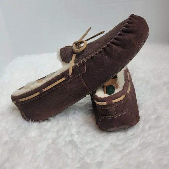 UGG Australia Olsen Men's Slipper Size  12.5  Brown Suede #1003390# Shoes