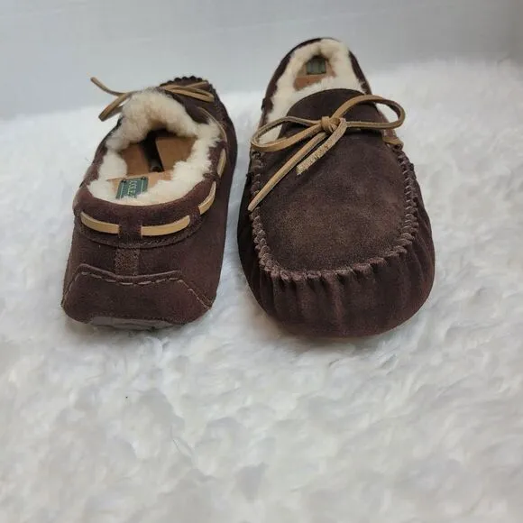 UGG Australia Olsen Men's Slipper Size  12.5  Brown Suede #1003390# Shoes