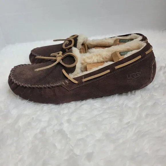 UGG Australia Olsen Men's Slipper Size  12.5  Brown Suede #1003390# Shoes
