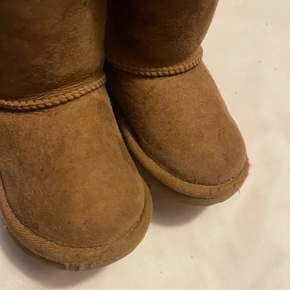 UGG Bailey chestnut brown suede bow winter boots