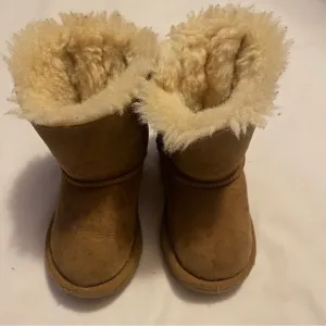UGG Bailey chestnut brown suede bow winter boots