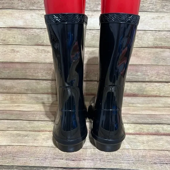 Ugg Black Rubber Sienna Rian Boots