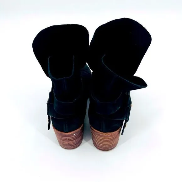 UGG Boot Ankle Black Suede Size 8.5