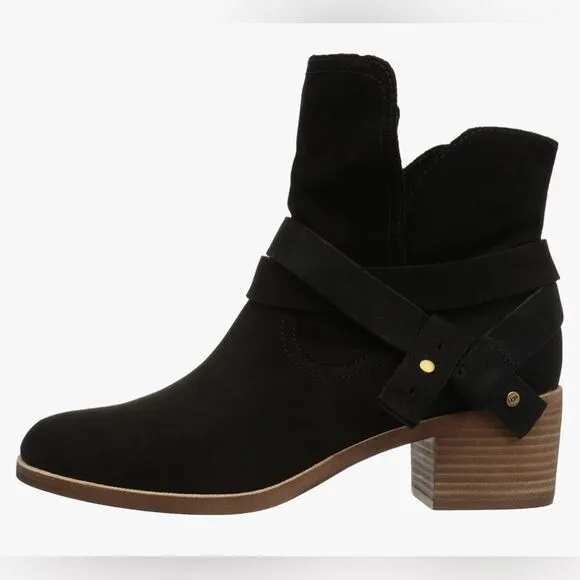 UGG Boot Ankle Black Suede Size 8.5