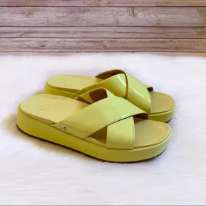 UGG Emily Patent Leather Slide Sandals