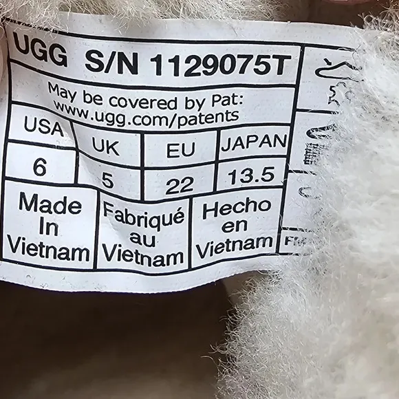 Ugg Keelan Embossed Suede Boots Toddler 6 Logo Sherpa Lined EUC Classic Children