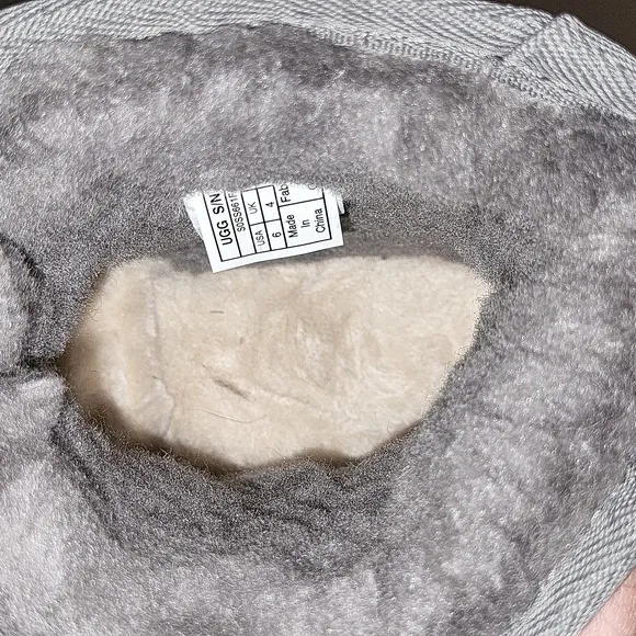 UGG limited edition bling mini boot in grey sz 6/ eu37