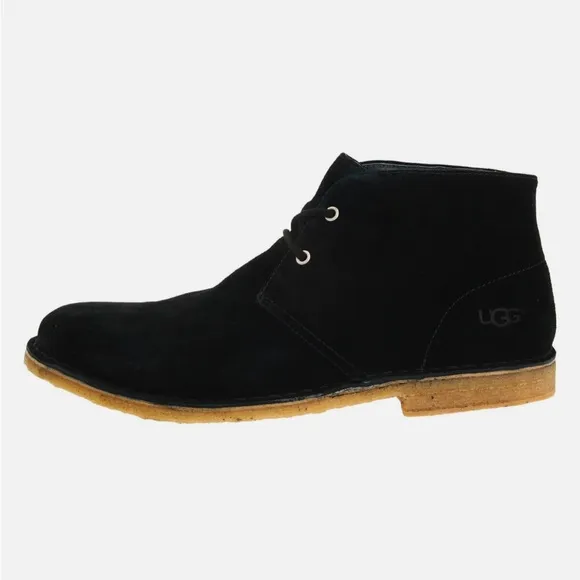 Ugg Mens ‘Leighton’ Chukka Suede Black Boots