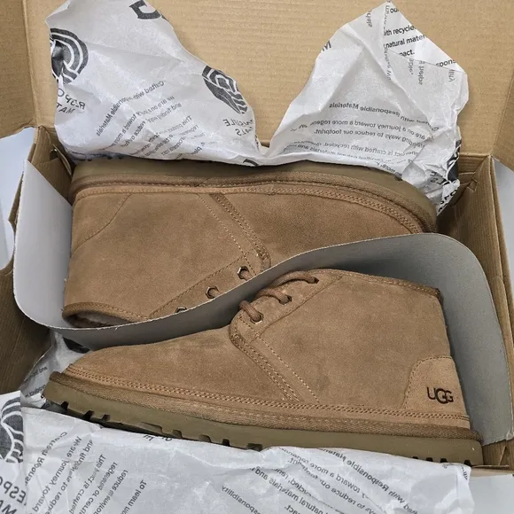UGG Men's Neumel Chestnut Suede Casual Boots Size 9