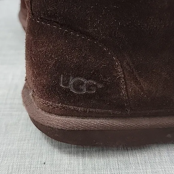 UGG Men's Neumel Classic sheep fur Suede Leather Boots Brown Sz 9