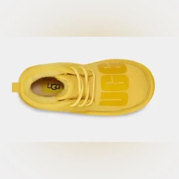 UGG NEUMEL II Scatter 1134960K Youth Size 4 Graphic Chukka Boots Yellow New