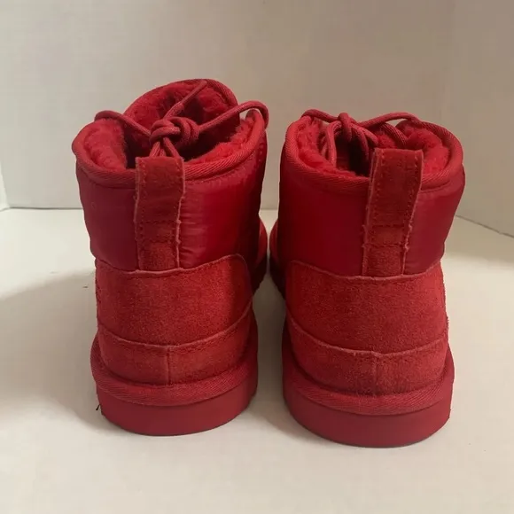 UGG Neumel LTA Quilted Samba Red Boot Shoes Adult Men's Size 12 Brand New