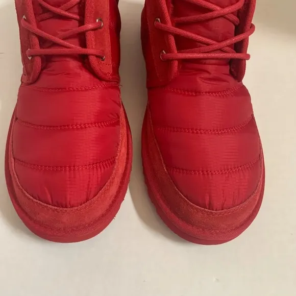 UGG Neumel LTA Quilted Samba Red Boot Shoes Adult Men's Size 12 Brand New