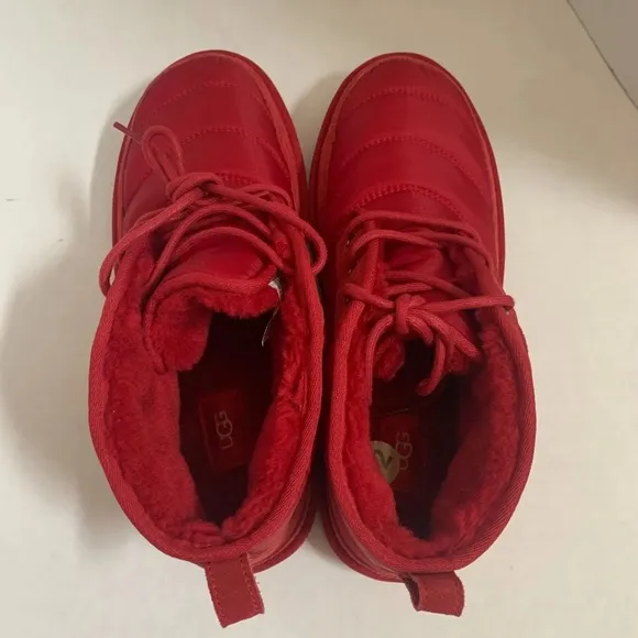 UGG Neumel LTA Quilted Samba Red Boot Shoes Adult Men's Size 12 Brand New